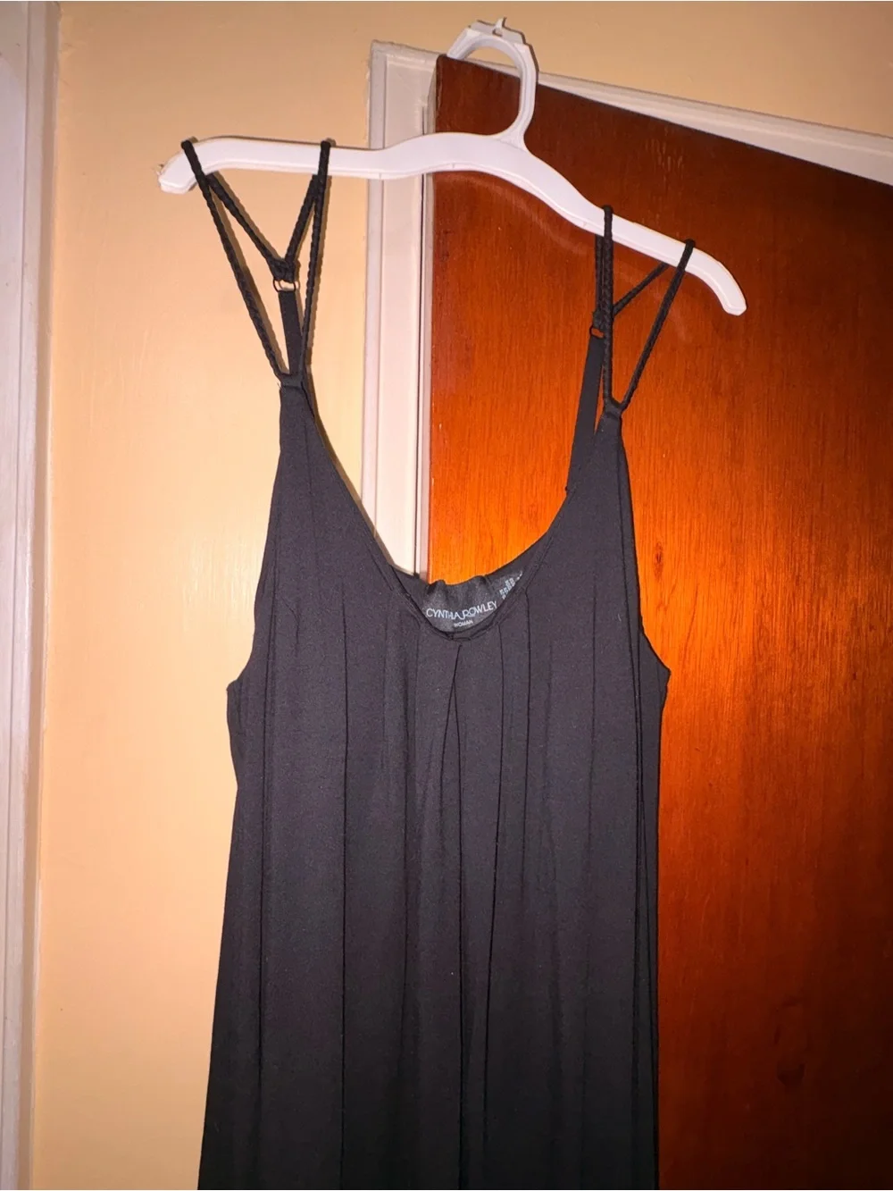 RARE Cynthia Rowley 2X Black Hi Lo Maxi with shelf bra, adjustable straps - Picture 5 of 11